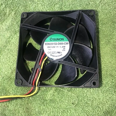 SUNON EE92251S3-D000-C99  Cooling Fan DC 12V 1.3W 3Pin - Image 1 of 2