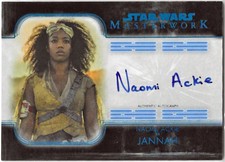 2020 Topps Star Wars Masterwork Autograph NAOMI ACKIE as JANNAH Auto A-NA 36/99