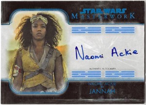 2020 Topps Star Wars Masterwork Autograph NAOMI ACKIE as JANNAH Auto A-NA 36/99