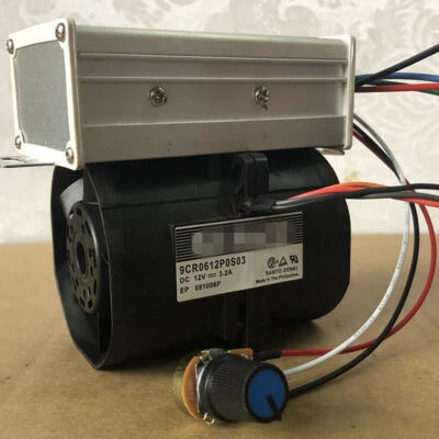 Double Fan Stepless Controller Car Electric Booster Intake Turbine Turbo Charger - Image 1 of 4