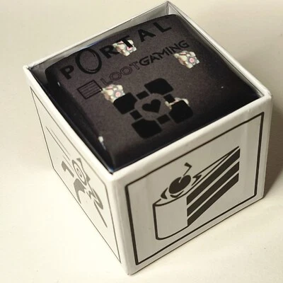 Mens Thin Portal Video Game Dress Necktie Tie Loot Crate Gaming 2017 Boxed - Image 1 of 4