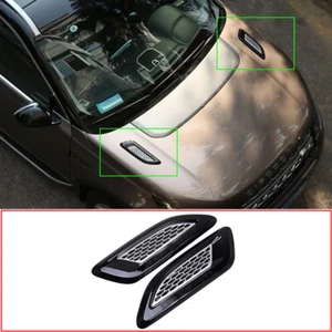  For Land Rover Discovery Sport 2014-2019 Silver Black Engine Air Outlet Cover - Picture 1 of 6