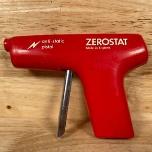Vintage Zerostat Red Discwasher Film & Negatives Dust Remover Anti Static Gun