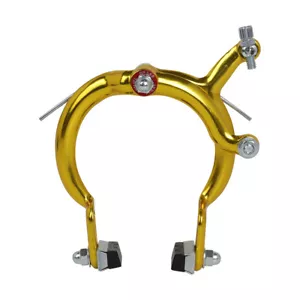 MX 1080A Old School BMX Fahrrad Bremssattel Legierung vorne oder hinten GOLD - Bild 1 von 1