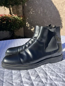 Prada Chelsea Chunky Boots Black Leather Mens Sz Uk 10.5 Run Big Fit Us 12.5-13 - Picture 1 of 16