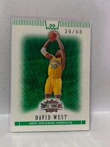 2007-08 Topps Triple Threads Emerald #'d/66 - DAVID WEST 39/66