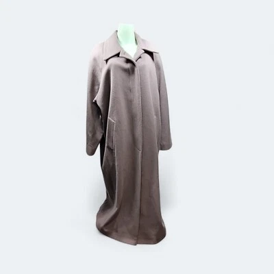 Vintage Larry Levine Women’s Wool Trench Coat Size 4XL (20X) Brown Made In USA - Image 1 of 4