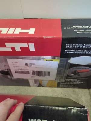 Hilti TE2 Roto-Hammer and DAG 450-S Grinder Combo - Image 1 of 3