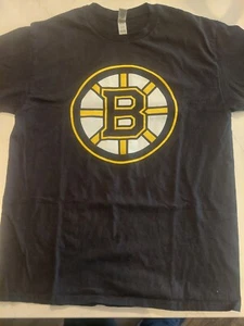 Boston Bruins Men's Large Gildan Short Sleeve T-SHIRT Black Cotton - Picture 1 of 6