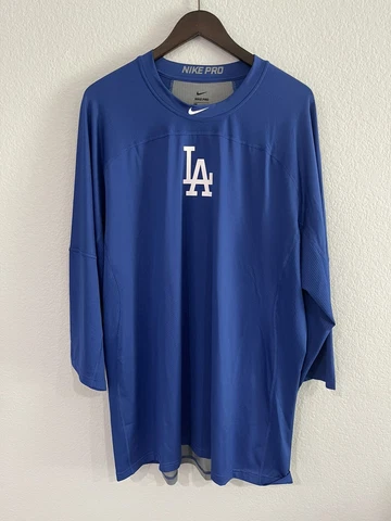 Nike Pro Los Angeles Dodgers Fitted  3/4 Sleeve Shirt Men’s Size XXL NEW Cover