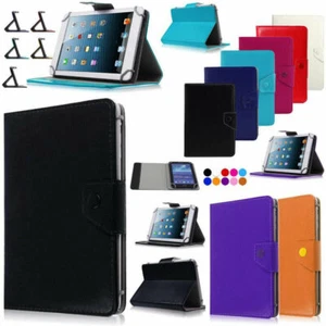 For 7&8&10inch Tablet PC Universal Leather Folding Folio Tablet Case Cover - Picture 1 of 65