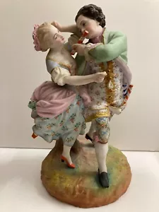 Figure group by Gille jeune (Gille the younger) French (Paris) biscuit porcelain - Picture 1 of 11