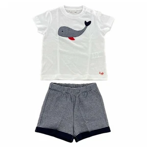 A44 completo maglia + shorts bimbo BOY IL GUFO camiseta + shorts niños - Imagen 1 de 4