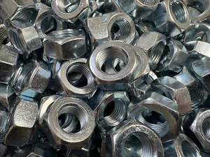 M14 x 1,5 Sechskantmuttern ( 10 Stück ) verzinkt Muttern FEINGEWINDE DIN 934 - Bild 1 von 2