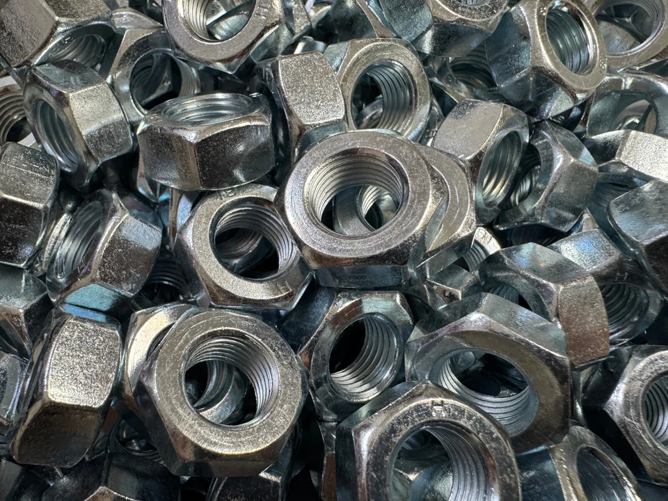M14 x 1,5 Sechskantmuttern ( 10 Stück ) verzinkt Muttern FEINGEWINDE DIN 934 - Bild 1 von 2