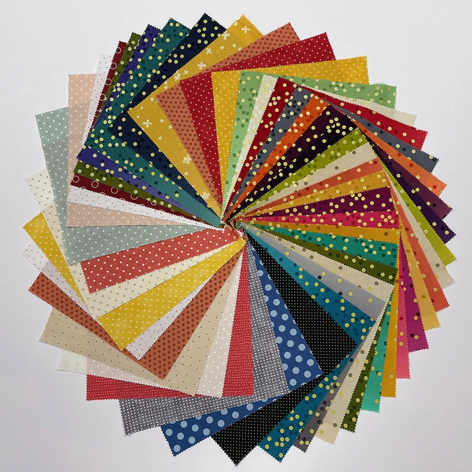 10" Layer Cake Squares Assortment: DOTS / SPOTS Prints 40+ pieces USA NIP - Image 1 of 1