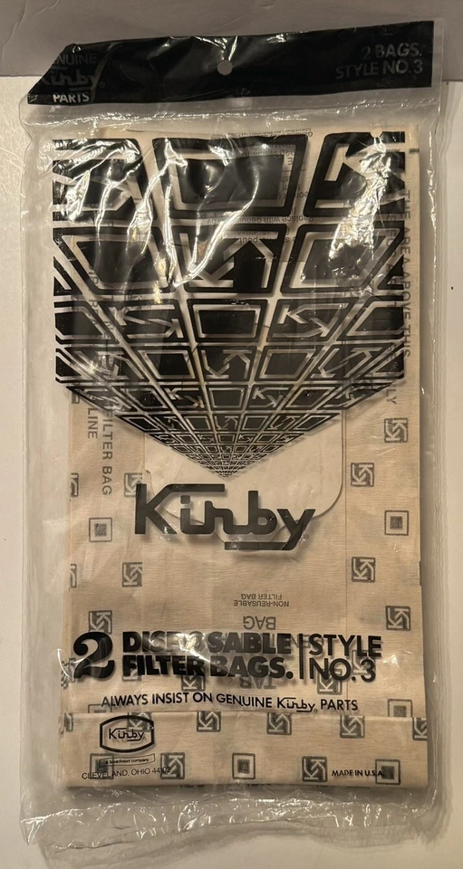 VTG Sealed - Kirby Vacuum Cleaner Bag x2 - Style 3 - Heritage 2 Series Release - Image 1 of 4