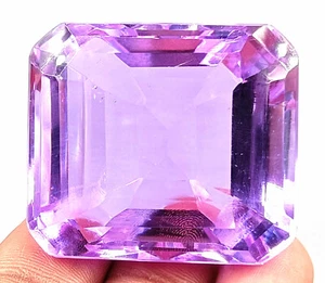 Piedra preciosa suelta de 270 quilates corte esmeralda etíope púrpura transparente certificado ópalo - Imagen 1 de 13