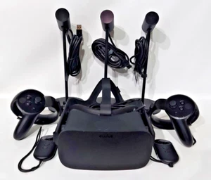 Clean Oculus Rift CV1 VR Full Set Bundle w/ EXTRA Sensor and Controller - Picture 1 of 11