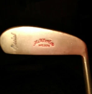 VINTAGE HICKORY WILSON SPECIAL PUTTER HEAD REPIN NUOVO GRIP - Foto 1 di 5