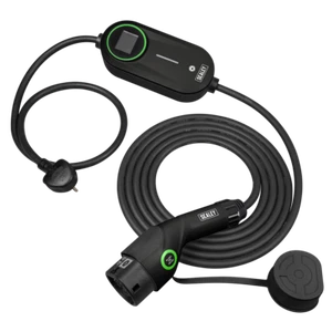 Cargador EV Portátil Sealey Tipo 2 a Reino Unido Enchufe de 3 Pines 3.5kW 5m Cable EVAC2 - Imagen 1 de 7