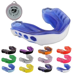 Boxing Mouth Guard Adult Kids Shock Gel Gum Shield MMA Rugby by BLADE - Picture 1 of 19
