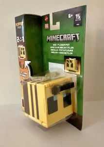 Minecraft Flippin’ Figs 2-in-1 Bee + Flower Pot Flip To Change - Picture 1 of 3
