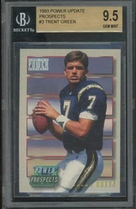 1993 PRO SET POWER UPDATE POWER PROSPECTS #PP3 TRENT GREEN CHARGERS BGS 9.5 - Picture 1 of 2