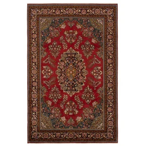 Sarough 355x231 cm Handgeknüpfter Perserteppich Orient Wolle Carpet Rug Rot - Picture 1 of 14