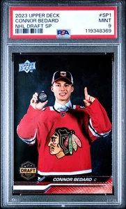 Connor Bedard NHL Draft SP-1 PSA 9 Blackhawks Easter Egg - Picture 1 of 2