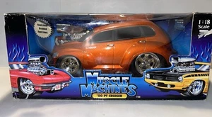 * 1:18 DieCast Nuevas Máquinas Musculares Naranja Chrysler '00 PT Cruiser' Cali Demasiado Cali - Imagen 1 de 10