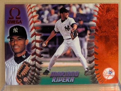 Pacific Omega 1998 rojo #170 Mariano Rivera Yankees patio raro escaso paralelo Foto 1 de 2