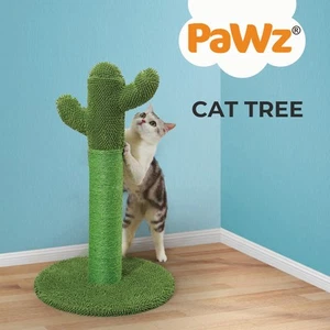 Cactus Cat Scratching Posts Pole Tree Kitten Climbing Scratcher Furniture Toys - Picture 1 of 9