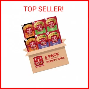 Rice-A-Roni Heat & Eat Rice, Microwave Rice, Quick Cook Rice (6PK) 3 Flavor Vari - Picture 1 of 2