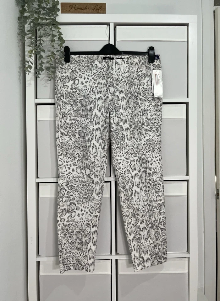 Robell Rose 09 Trousers Size 20 Jacquard Pull On Elastic Waist L26 BNWT - Image 1 of 4