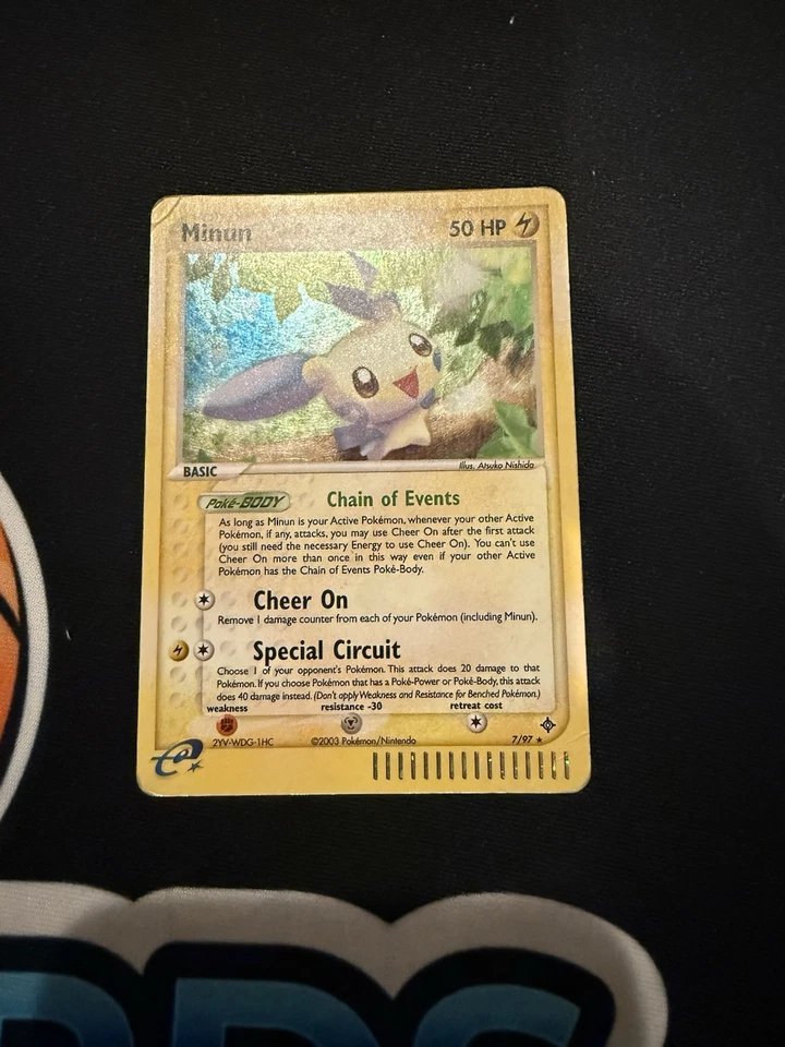Minun 7/97 EX Dragon Holo Rare Pokemon - Image 1 of 4