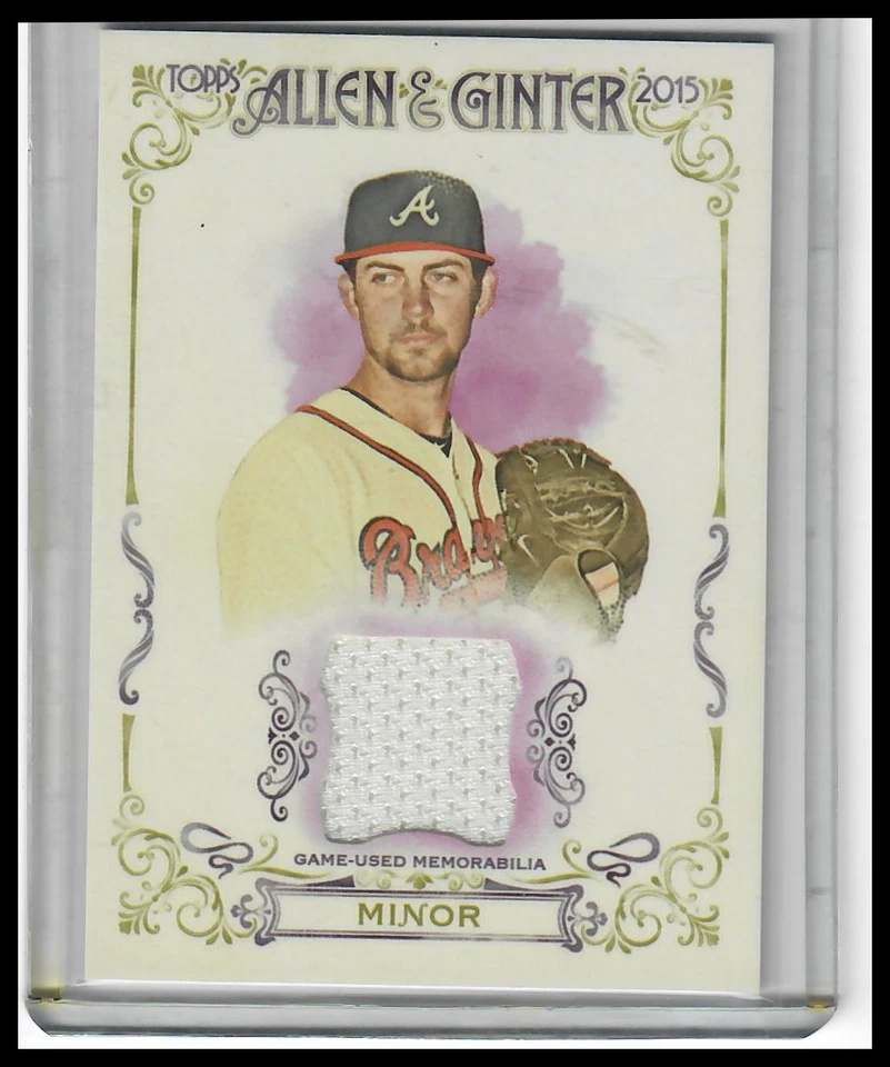 2015 Topps Allen & Ginter #FSRA-MMI Mike Minor Full Size Relic Atlanta Braves - Image 1 of 2