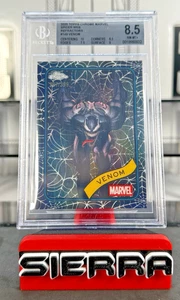 2025 Topps Chrome Marvel Venom Spider Web Refractor #19 /399 BGS BECKETT 8.5 NM+ - Picture 1 of 4