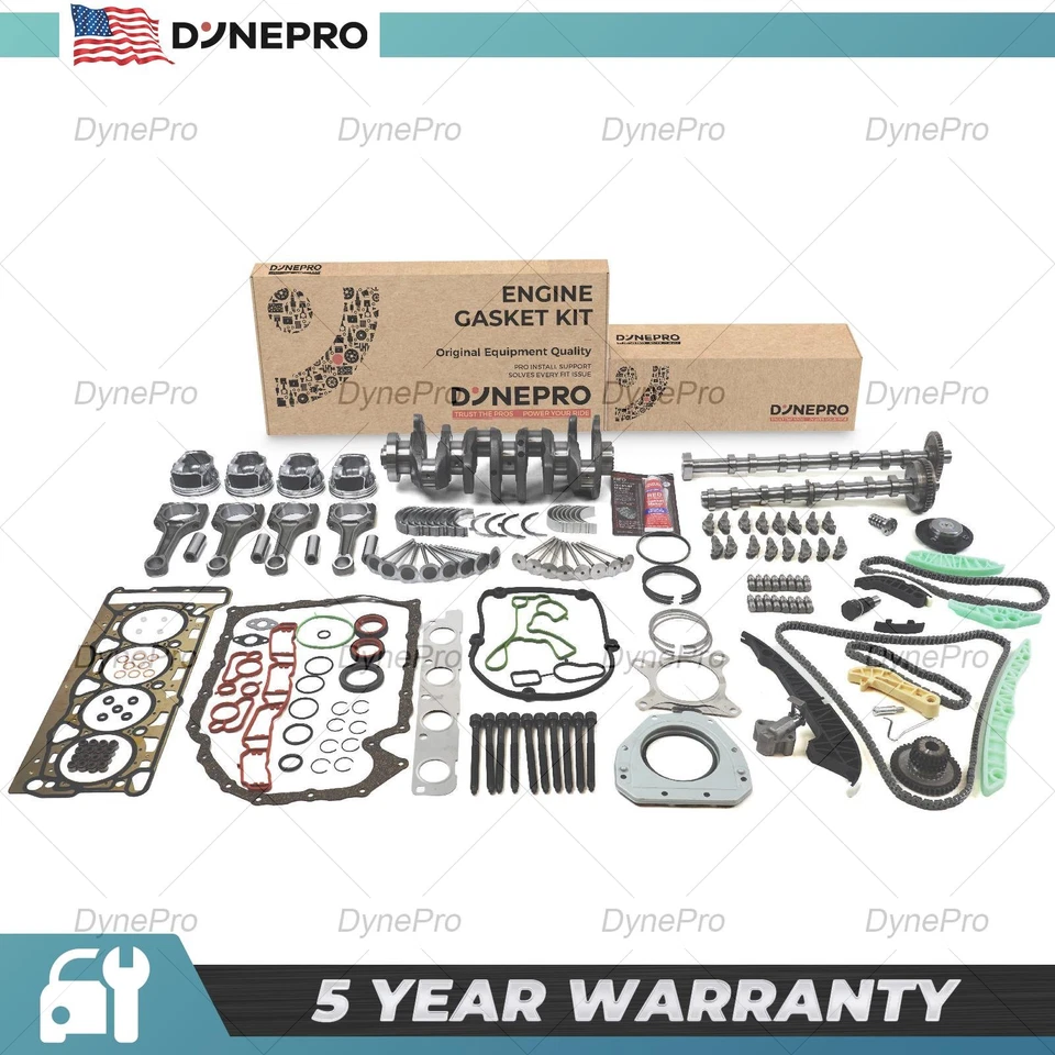 Juego completo de distribución de reconstrucción de motor CCTA 2,0 L cigüeñal para Audi VW Foto 1 de 4