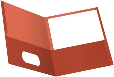 Carpetas Oxford Earthwise de doble bolsillo, tamaño letra, rojo, letra, rojo  Foto 1 de 4