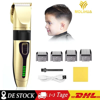 MARKENLOS Profi Haarschneidemaschine Haarschneider Bartschneider Trimmer Keramik Rasierer！