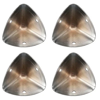 DWCX 4 piezas esquinas de maleta de metal esquinas planas de caja ángulo de esquina protección de bordes esquinas de estuche ye