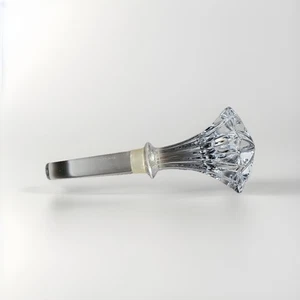 Waterford Crystal Bottle Stopper Marquis Irish Glass Marked Rubber Seal 5" Tall - Picture 1 of 5
