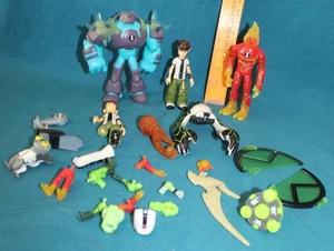 BEN 10 Alien figures Heatblast Shock Rock - creation chamber pieces omni enhance - Picture 1 of 4
