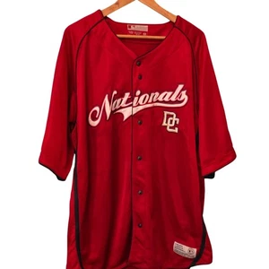 Washington Nationals DC Genuine Merchandise Red Baseball Sewn Jersey 2XL - Bild 1 von 7