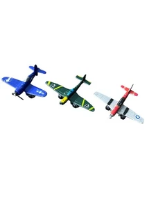 Vintage Menge 3 Tootsie Spielzeug Zweiter Weltkrieg Flugzeuge Druckguss - Bild 1 von 6