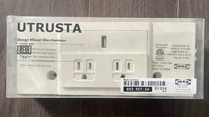 IKEA UTRUSTA 2 Outlet Power Strip with USB Port Plug WHITE 802.957.34 - Picture 1 of 6