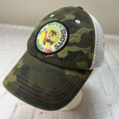 Mountain Dew迷彩雄鹿胡子苏打水流行饮料广告网状卡车司机帽 — 第 1/4 张图片