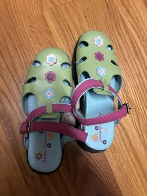 Sandalias de cuero Hanna Andersson para niñas talla 34 EE. UU. 2,5 2 1/2 Foto 1 de 3