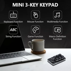 Clavier PC USB à Une Main Clavier Mécanique Macro à 6 Touches Avec Bouton - Afbeelding 1 van 12